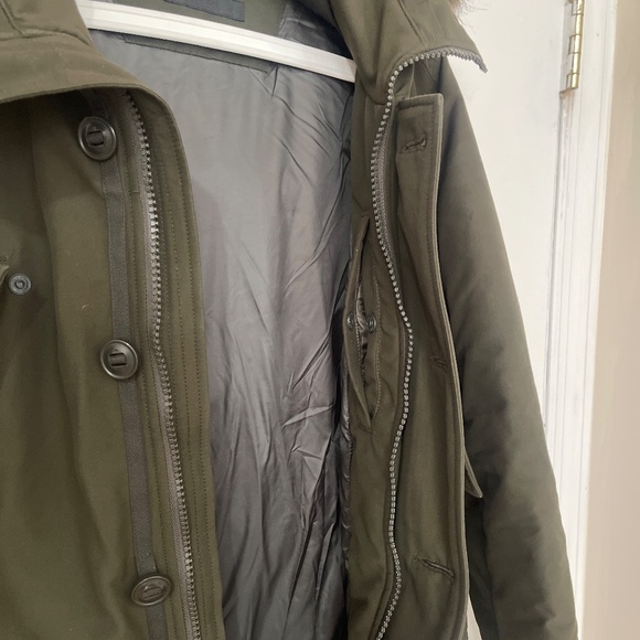 UNIQLO Men’s Ultra Warm Hybrid Down Coat Jacket | XXS / 2XS | Olive - Picture 12 of 14